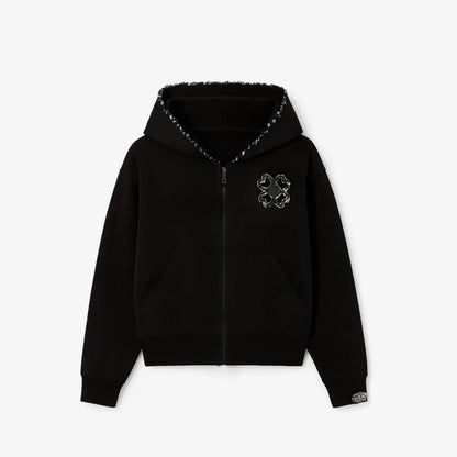 TOROM - BLACK ZIP HOODIE