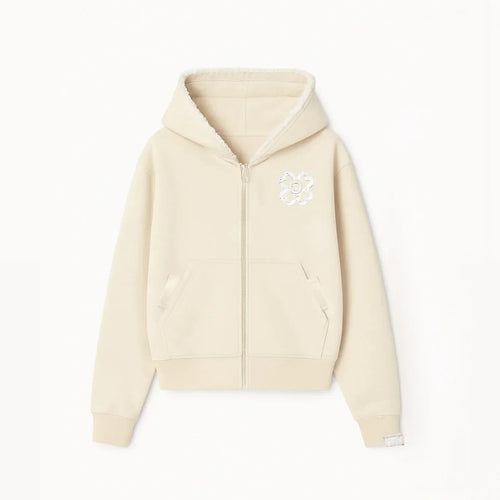 TOROM - CREAM ZIP HOODIE