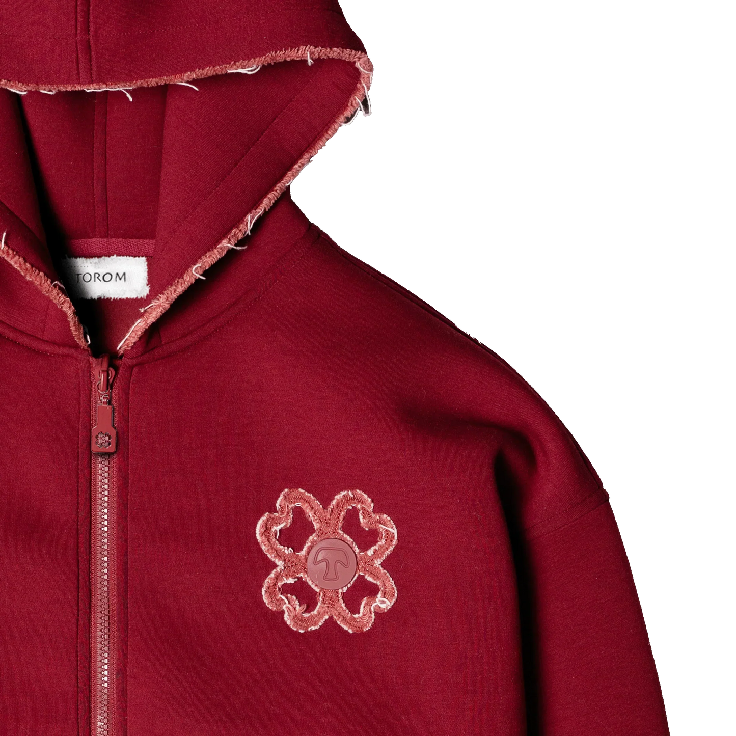 TOROM - RED ZIP HOODIE