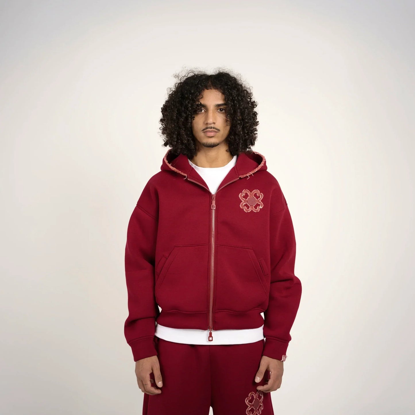 TOROM - RED ZIP HOODIE