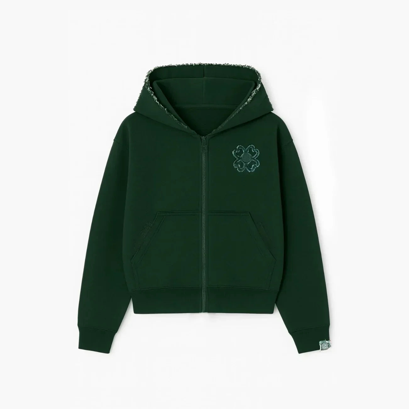 TOROM - GREEN ZIP HOODIE
